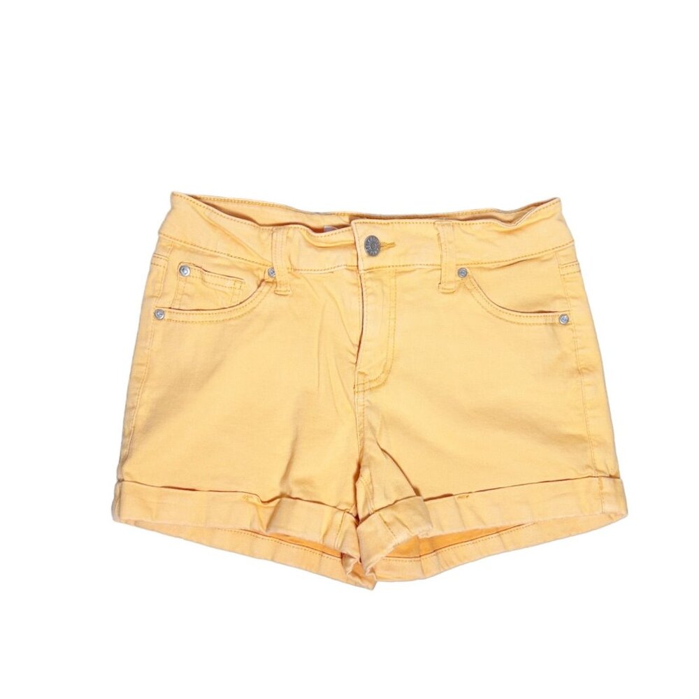 Celebrity Pink Juniors' Stretch Cuffed Hem Shorts in Orange - Sz 3/26